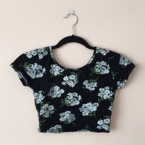 Sunflower graphic crop top